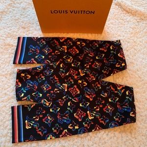 BLACK LOUIS VUITTON RAINBOW MULTICOLORED BANDEAU